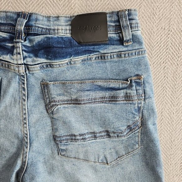 Abstract One Men’s Jeans Size 30x30 Blue Medium Wash Straight Stretch RN# 154176 - Picture 5 of 16